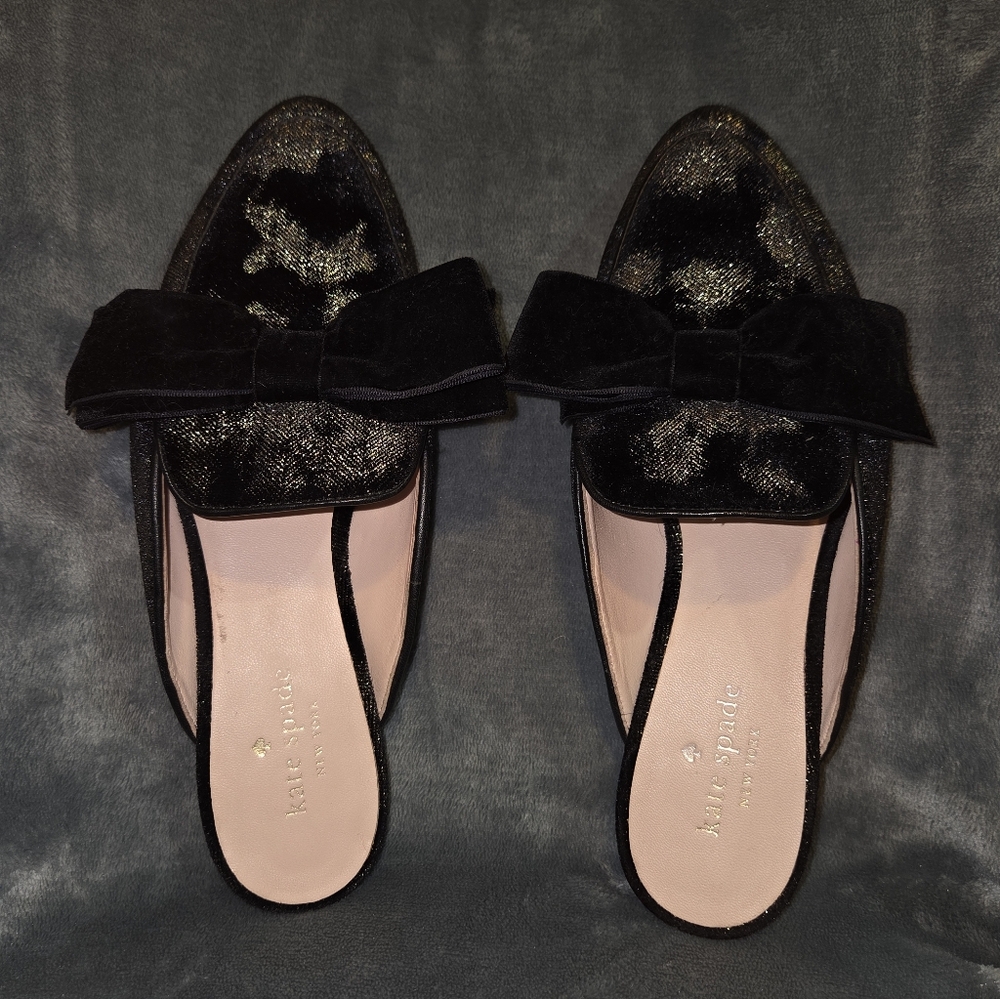 Kate Spade Black Women's Shoes with Bow